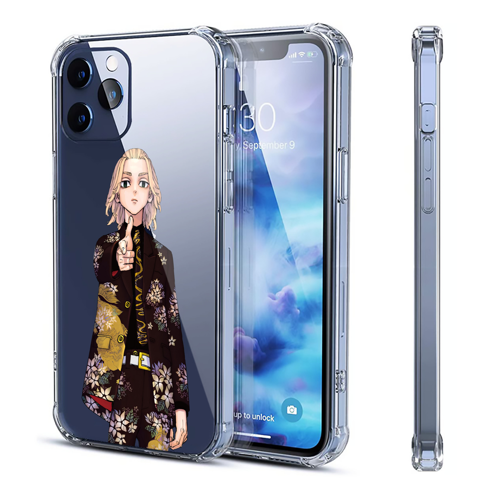 （画像用） 東京リベンジャーズ Tokyo Revengers 【iPhone 12シリーズ対応】透明スマホケース（クリアソフトケース）